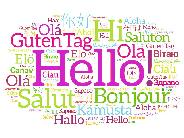 hello in different languages