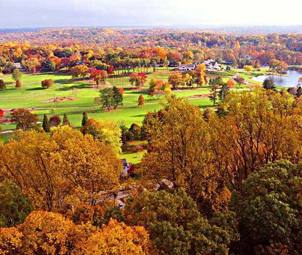 aerial view of new jersey country side